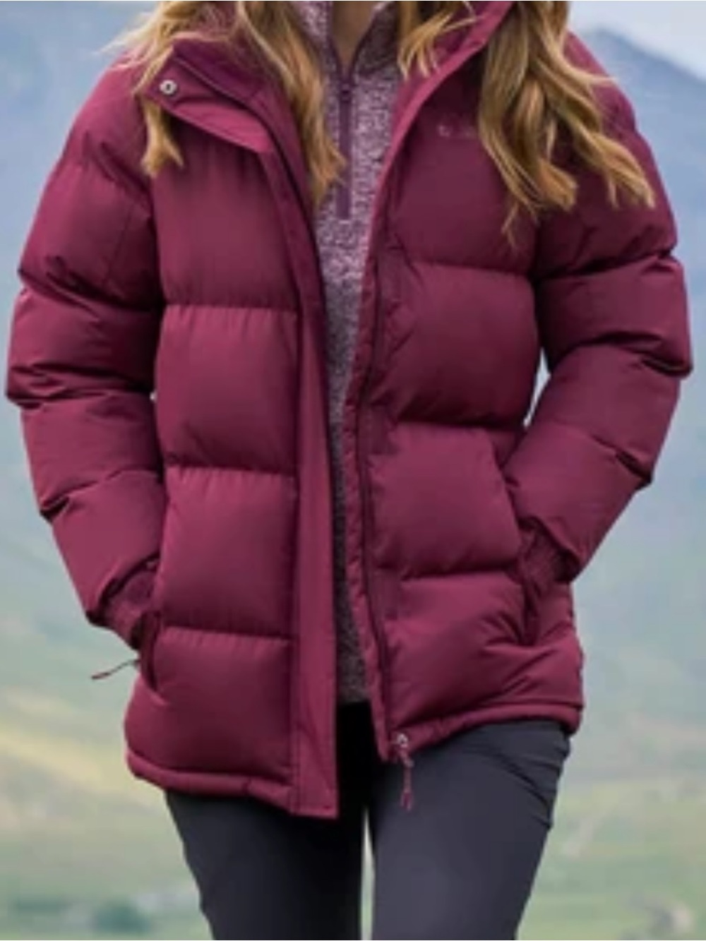 Mountain Warehouse Sz 6 Coat Snow Insulated Puffer Jacket Burgundy Winter